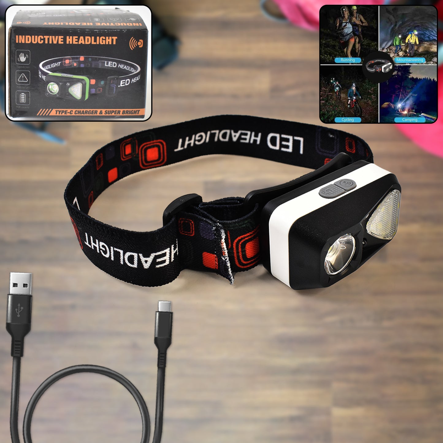 Ultra Bright Head-mounted Flashlight - LootFaat