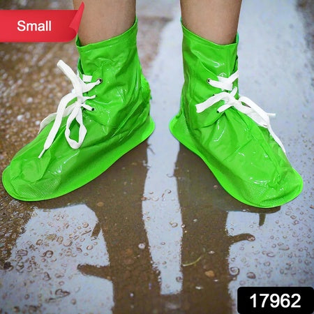 Plastic Shoes Cover Reusable Anti-slip Boots Zippered Overshoes Covers Shoe Laces Waterproof Snow Rain Boots For Kids Adult Shoes For Rainy Season (1 Pair) - LootFaat