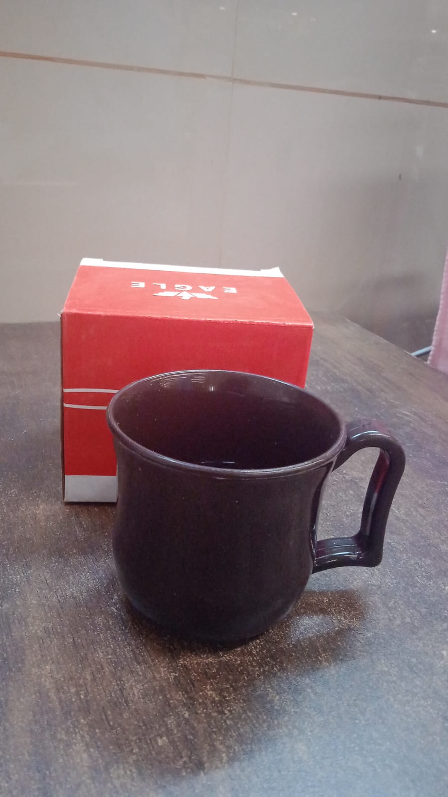 Premium Plastic Coffee Tea Cups Mug With Handle (1 Pc With Color Box Black) - LootFaat