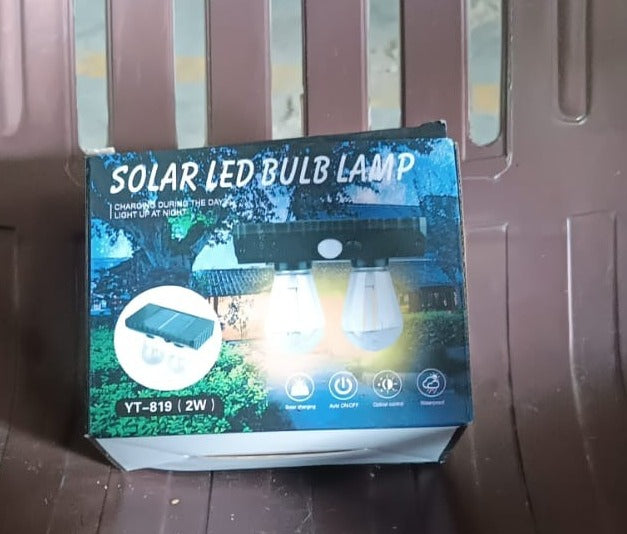 Solar Double Led Bulb Lamp Yt-819- 2w (1 Pc) - LootFaat