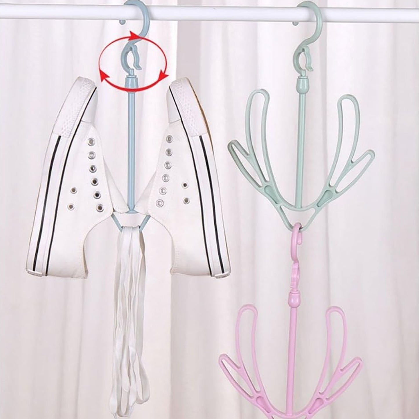 Shoes Drying Hanger Rotatable Shoe Hanging Racks For Balcony Closet (1pc) - LootFaat