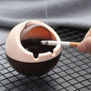 Windproof Ball Ashtray with Lid - Portable for Indoor, Outdoor & Car Use