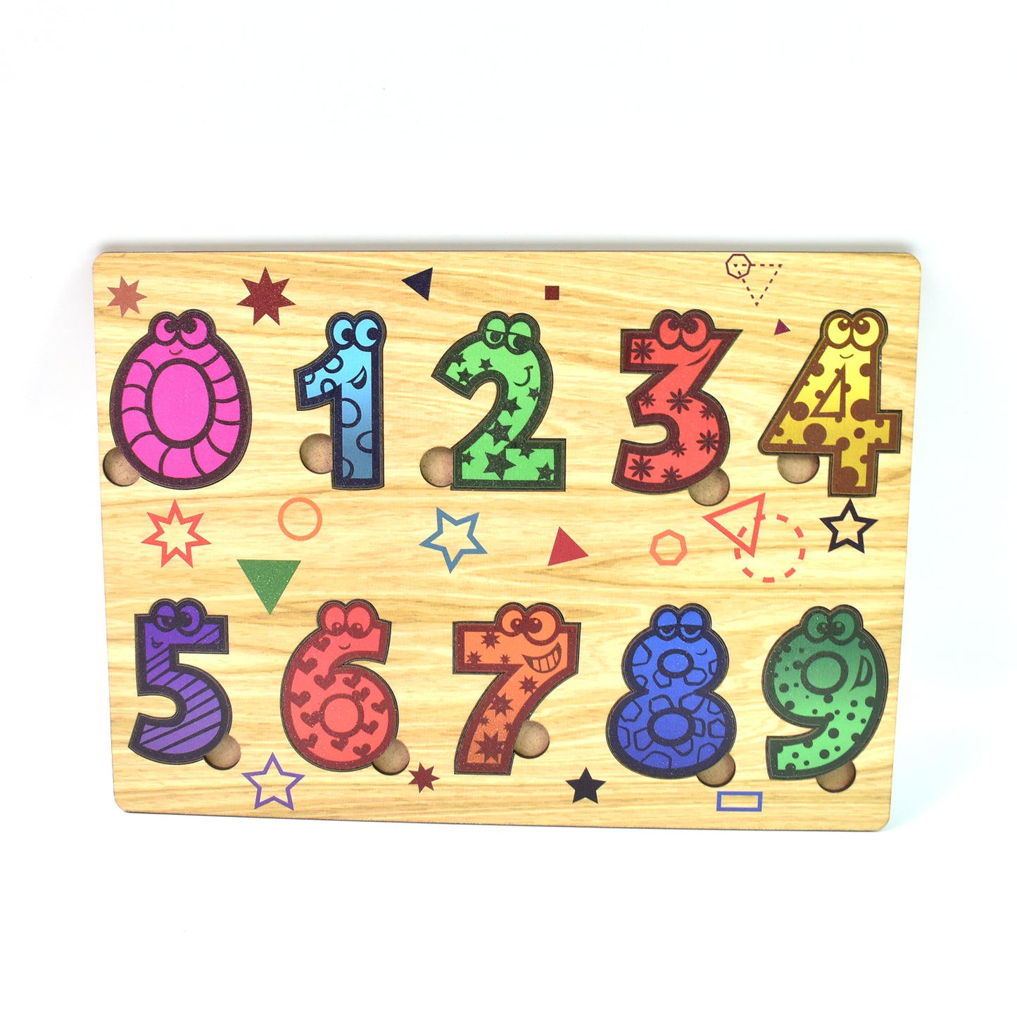 Wooden Number Puzzle Learning Educational Board (1 Set 2820 Cm) - LootFaat