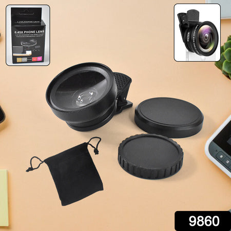 0.45x Camera Lens External Phone Lens Phone Camera Lens (With Color Box 1 Pc) - LootFaat