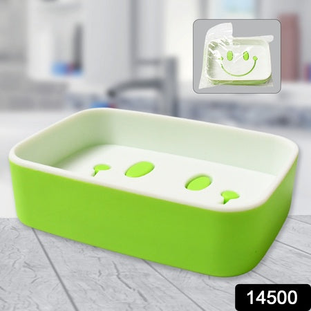 Portable Travel Home Box Cute Cartoons Smile Face Container Draining Holder Soap Dish - LootFaat