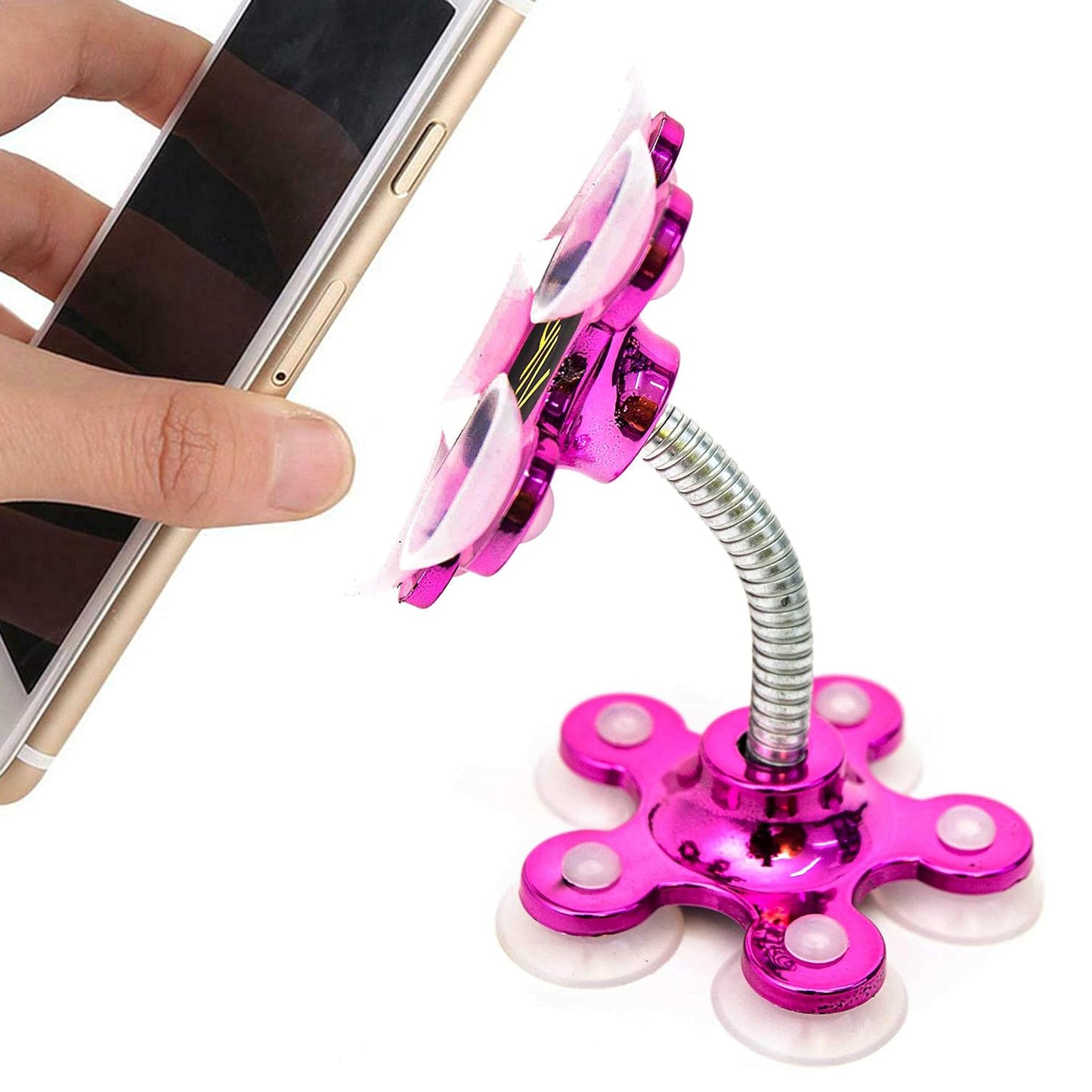 Phone Holder 360rotatable Phone Stand Multi-function Double-sided Suction Cup Mobile Phone Holder ( Moq - 6 Pc ) - LootFaat
