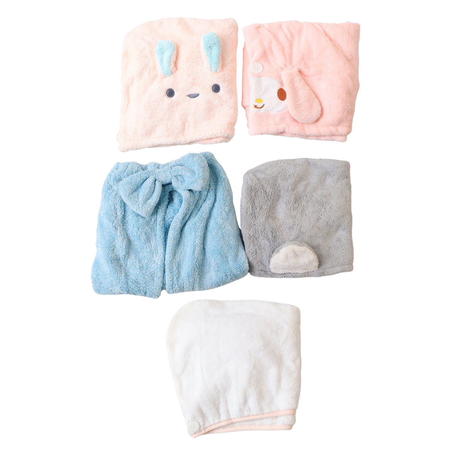 Cute Animal Microfiber Hair Drying Towel Wrap