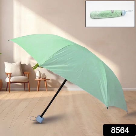 3 Fold Manual Open Umbrella Windproof Sunproof Rainproof With Sturdy Steel Shaft Easy To Hold Carry Umbrella For Women Men Kids (1 Pc) - LootFaat