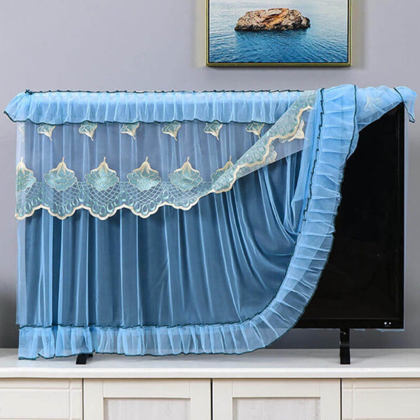 Dustproof Cover For Indoor Tv Screen Protector Cloth Cover (55 Inch) - LootFaat