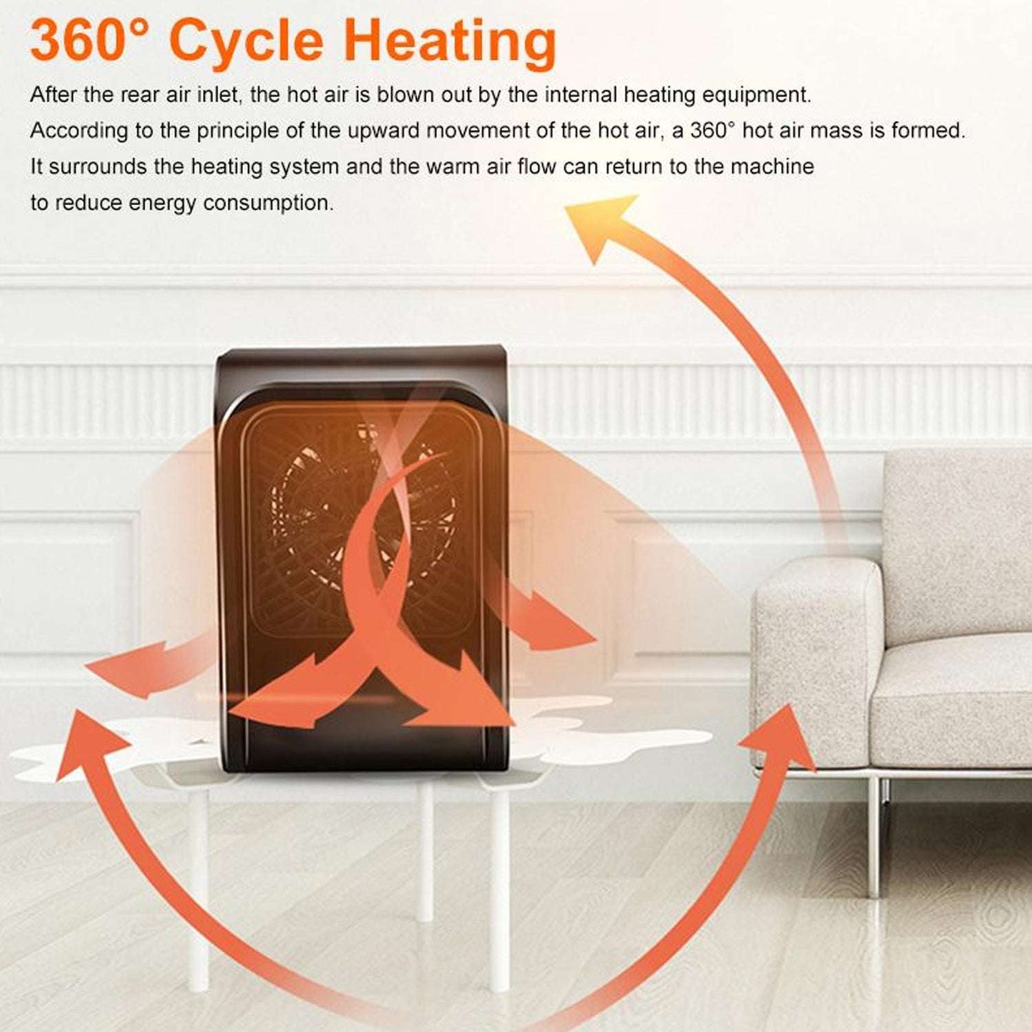 Room Heater 220v Brown Box Heater For Office Bedroom Use Heater - LootFaat