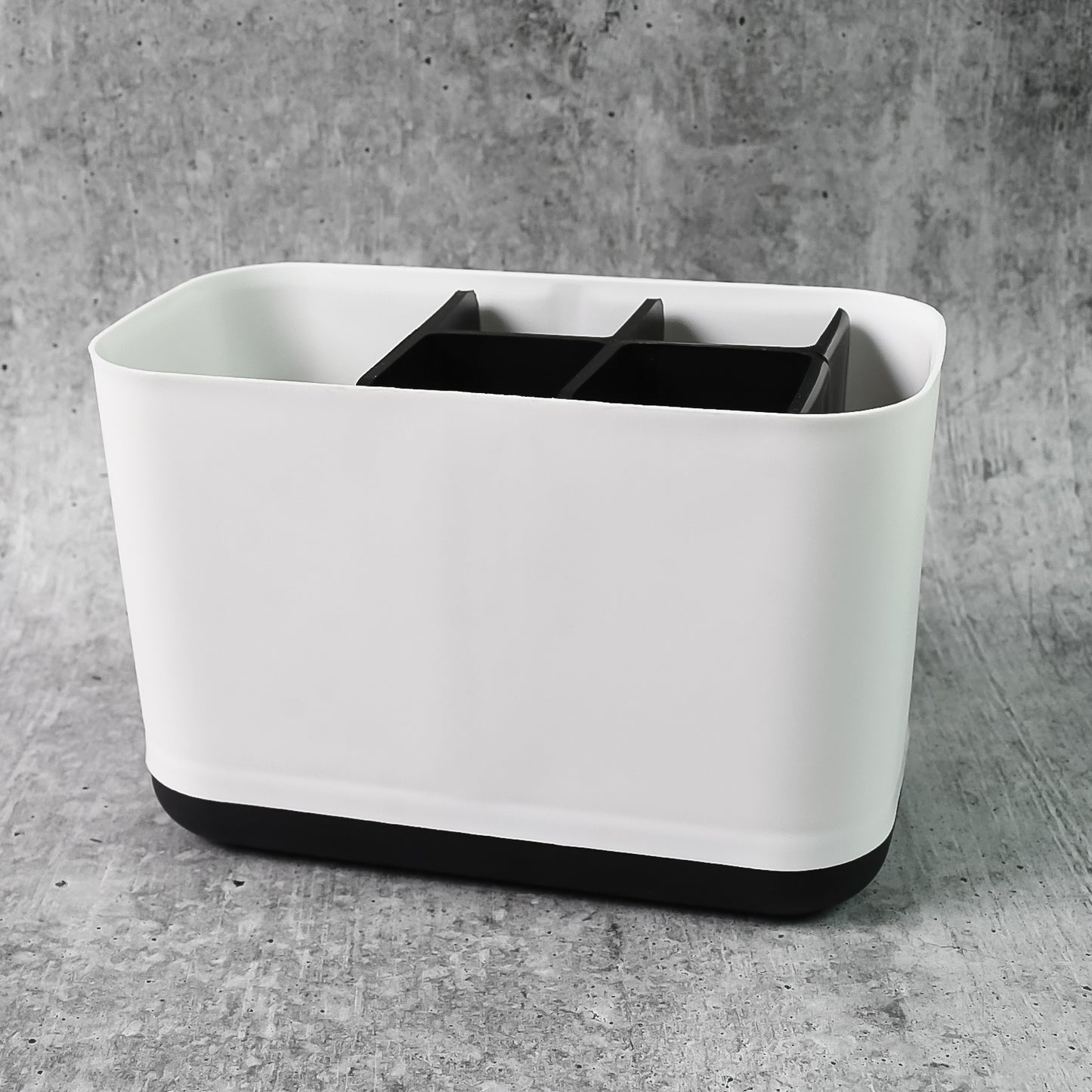 6 Compartment Multi Purpose Organizer Toothbrush Holder Stand Plastic Caddy (1 Pc) - LootFaat
