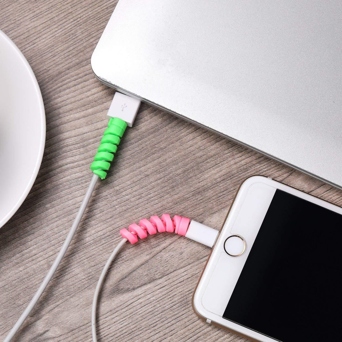 Spiral Charger Spring Cable Protector Data Cable Saver - LootFaat