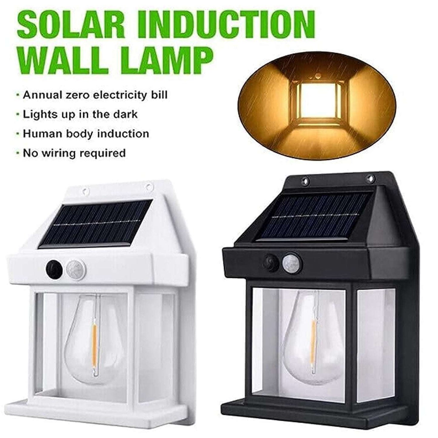 Solar Wall Lights Lamp Outdoor Wireless Dusk To Dawn Porch Lights Fixture Solar Wall Lantern With 3 Modes Motion Sensor Waterproof Exterior Lighting With Clear Panel (1 Pc ) - LootFaat