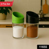 Apex Slant Lid Kitchen Storage Jar Set (2-Piece)