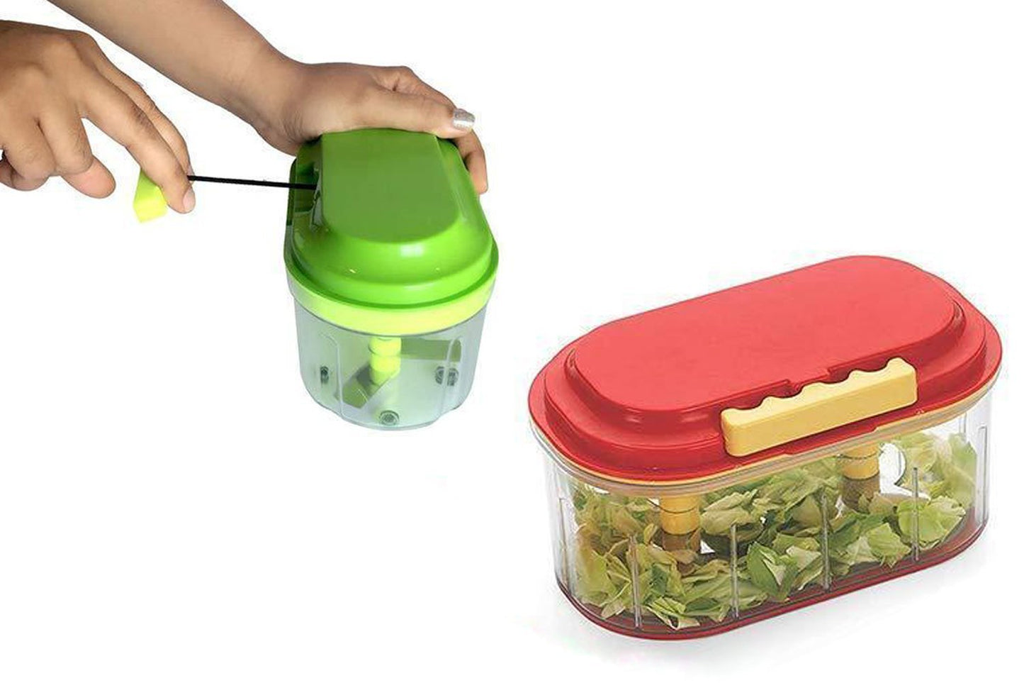 Plastic Vegetable Chopper (1000 Ml) - LootFaat