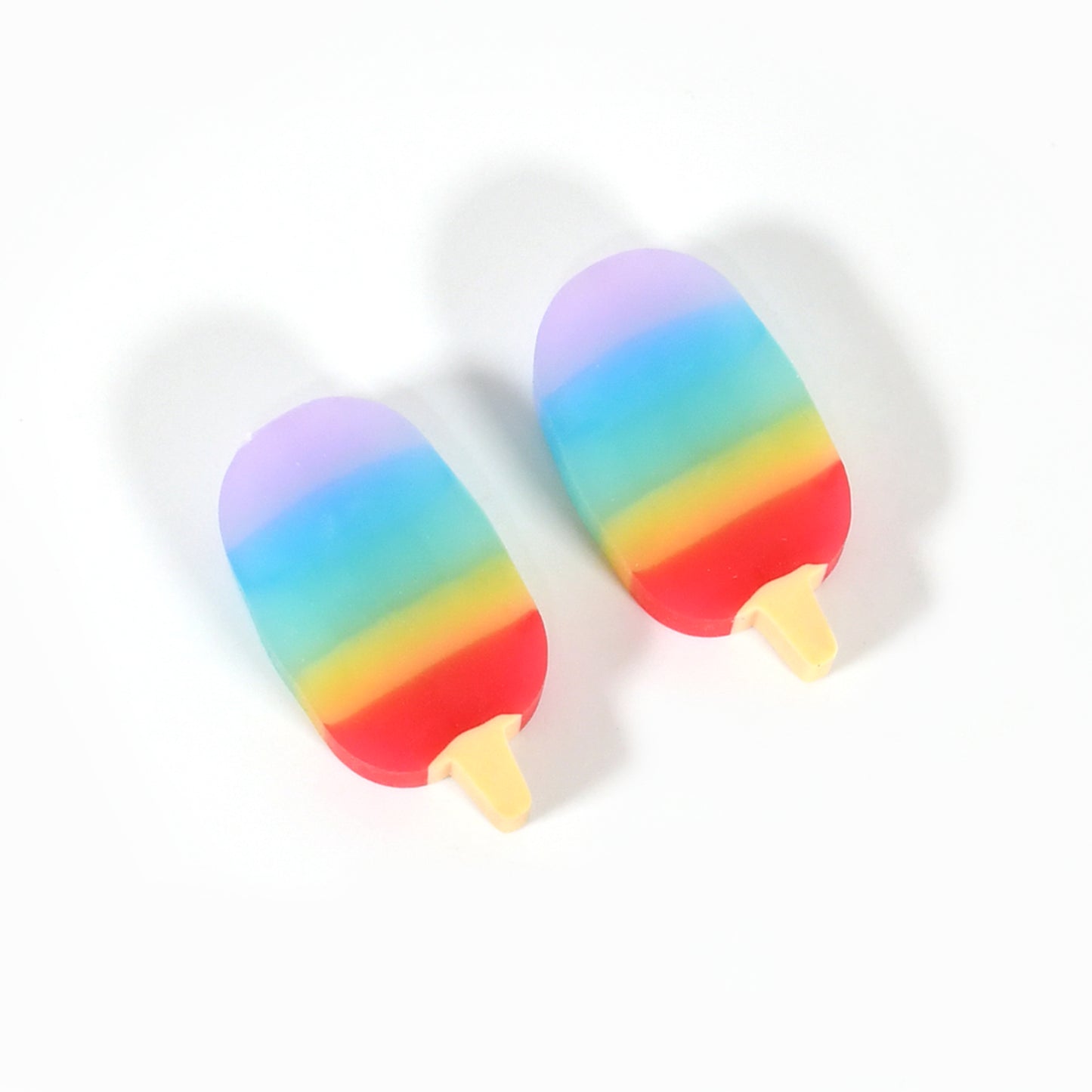 Jelly Popsicle Shape Fancy Stylish Erasers Mini Eraser Creative Cute Novelty Eraser For Children Eraser Set For Return Gift Birthday Party School Prize (2 Pc Set) - LootFaat