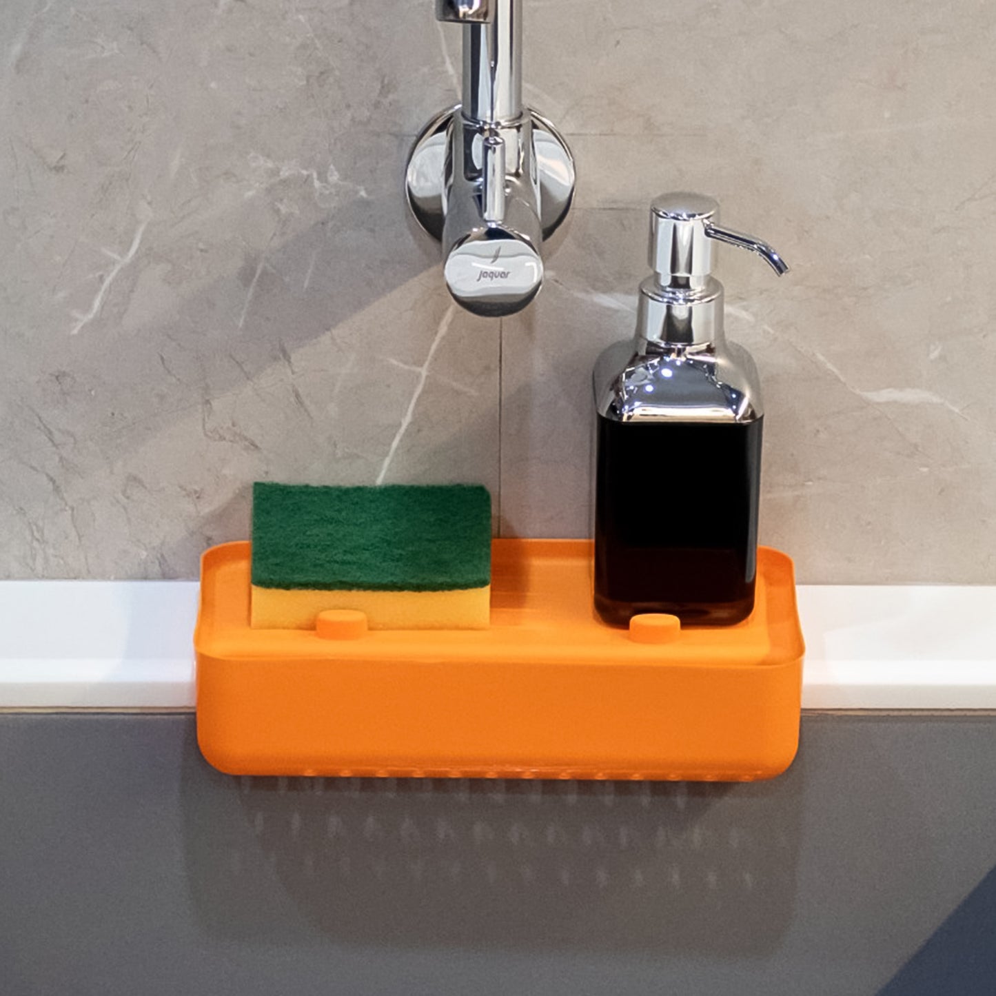 Multi Functional Drainer Shelf Sink Storage Holder Sink Colander Strainer Basket (1 Pc) - LootFaat