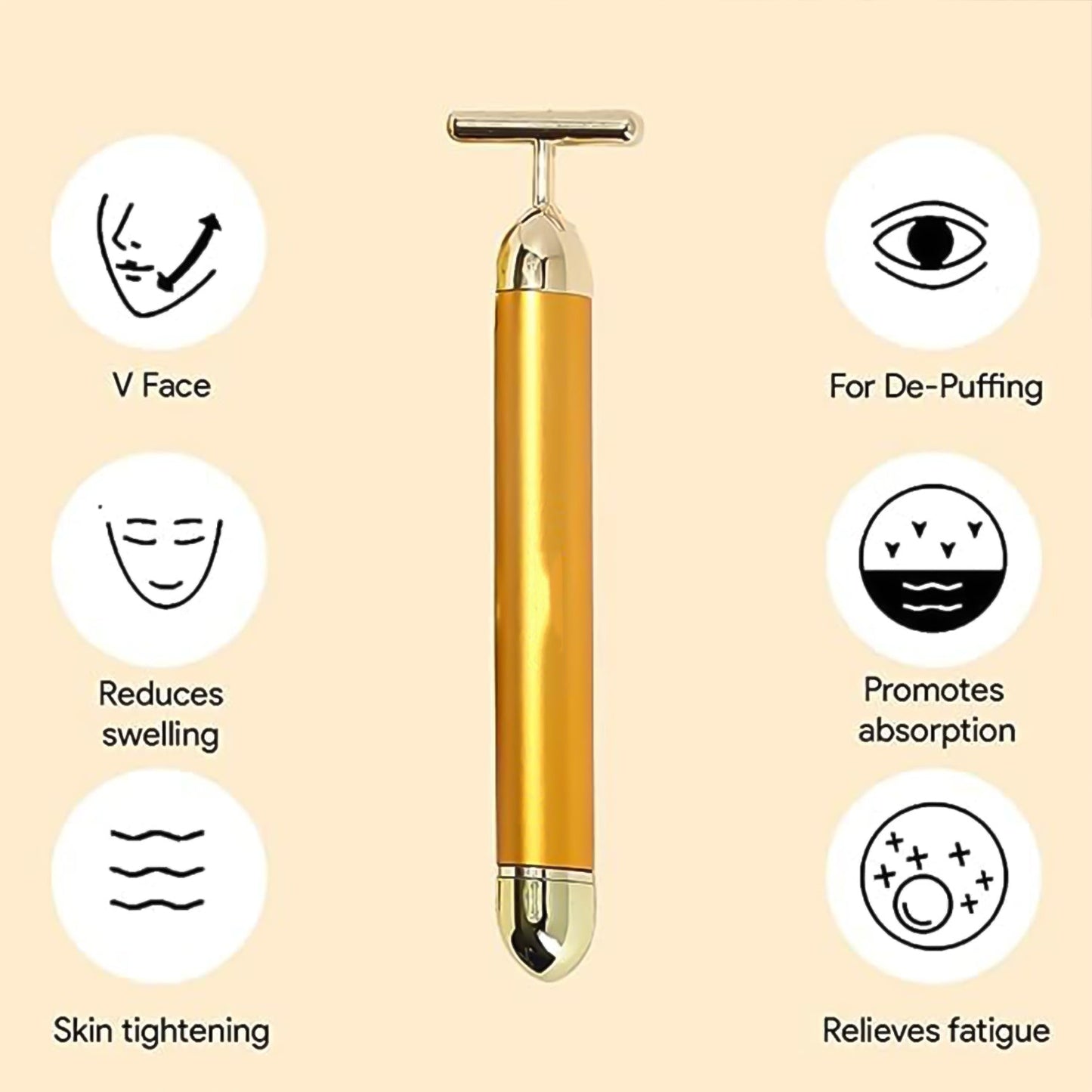 Golden Energy Face Massager (1 Pc) - LootFaat