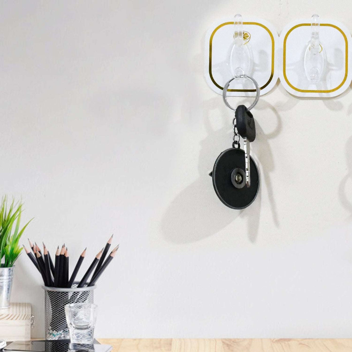 Transparent Adhesive Wall Hook (6 Pcs Set) - LootFaat