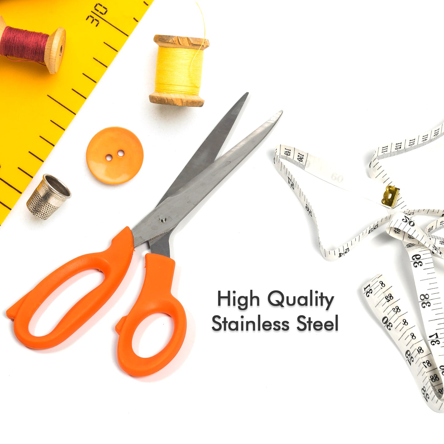 Tailor Scissors And Measuring Tape High Quality Scissor With Flexible Measuring Tape For Tailor Home Use Scissor - LootFaat