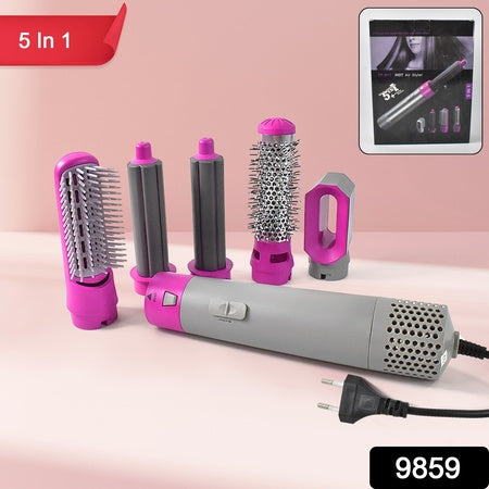 5 In 1 Hair Dryer Brush Multifunctional Hot Air Styler Hair Tools - LootFaat