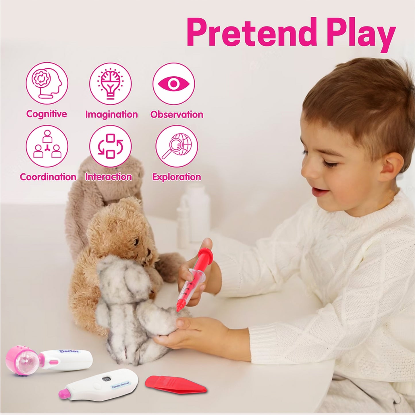 Premium Doctor Set Trolley Little Doctor Kids Toy (1 Set) - LootFaat