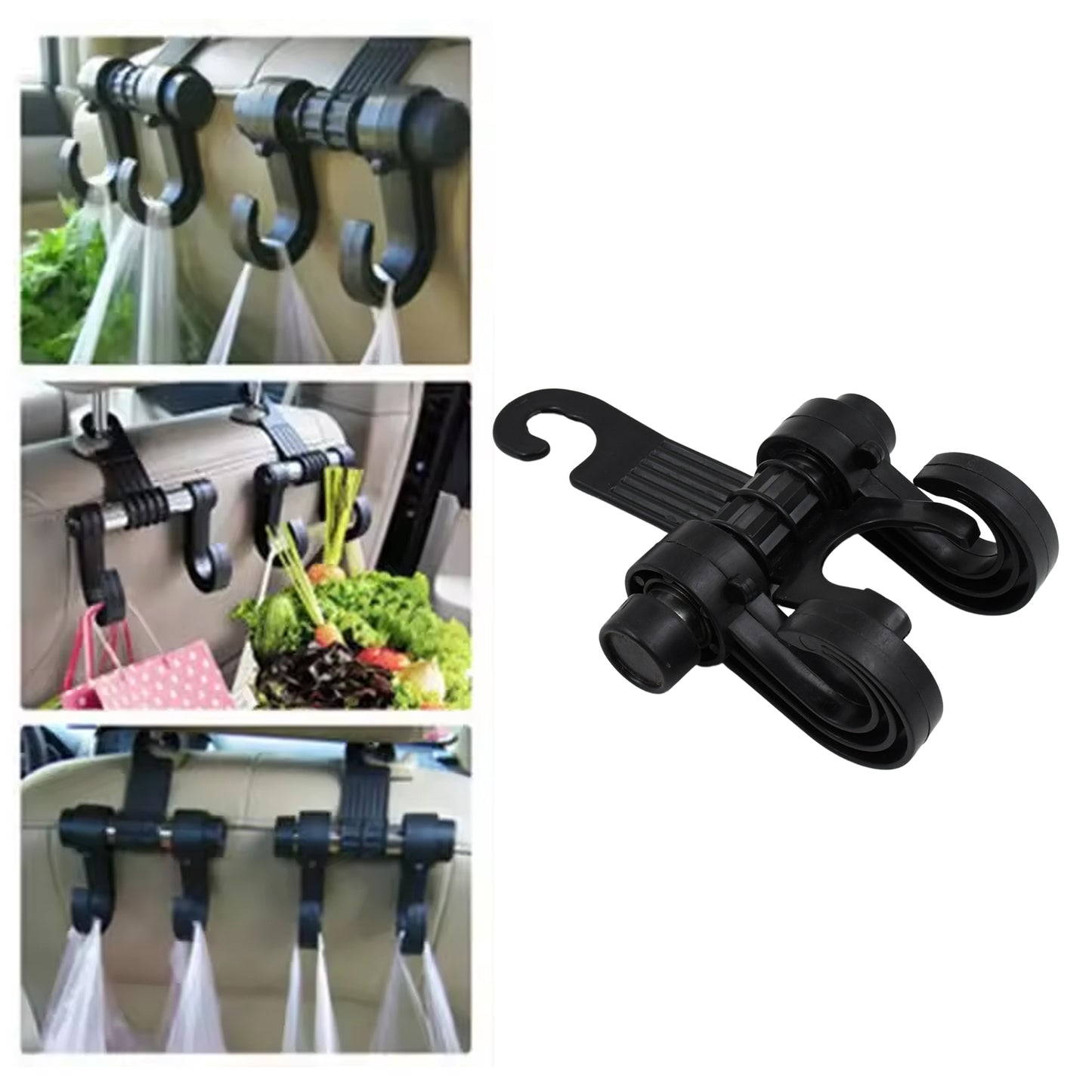 Car Hooks Vehicle Back Seat Hidden Headrest Hanger (1 Pc) - LootFaat