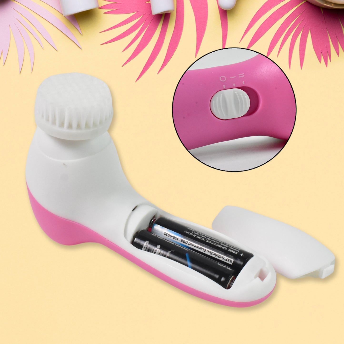 Facial Beauty Brush Face Massager (1 Pc With 2 Aa Battery Included) - LootFaat