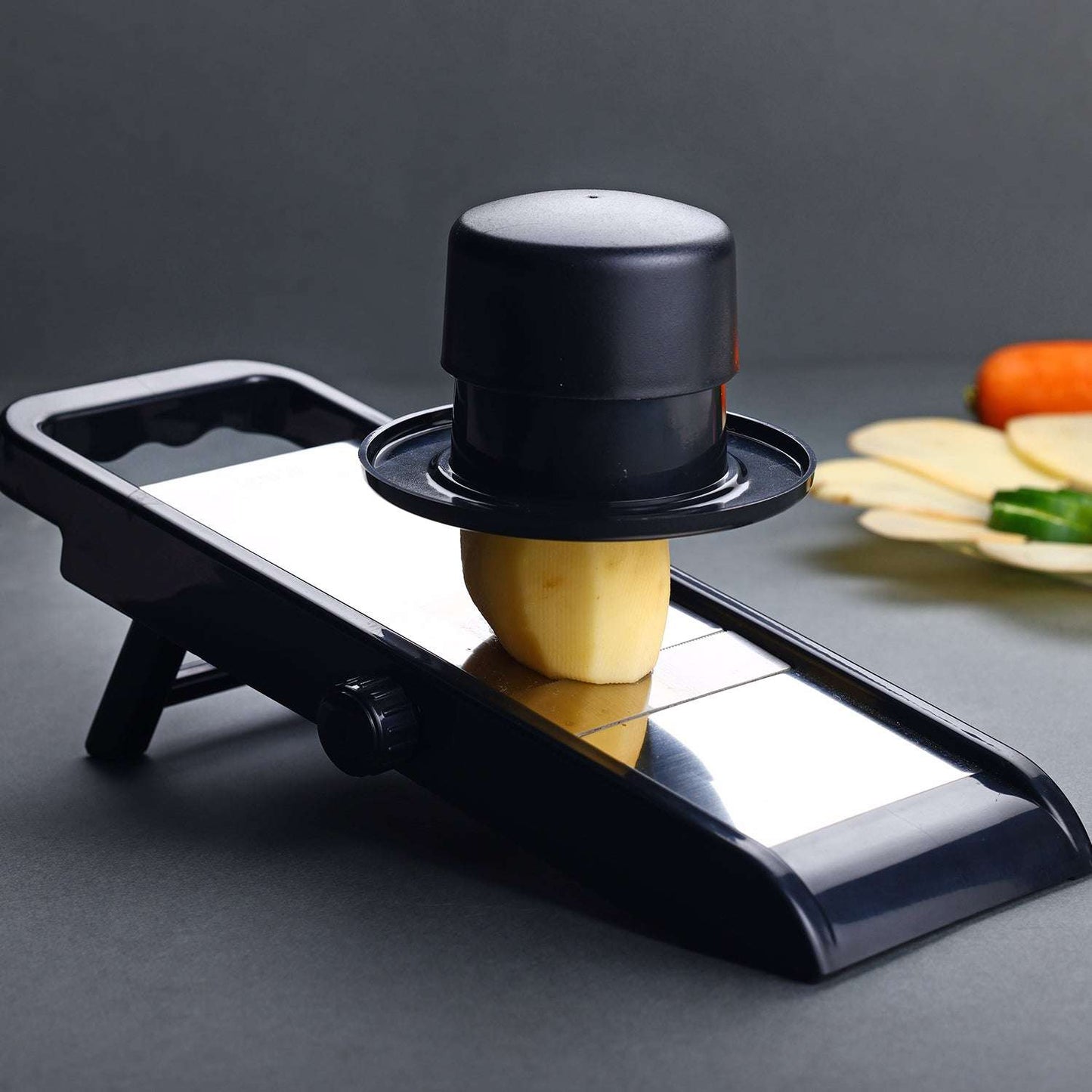 Premium Multipurpose Potatoonion Slicer And Grater Potato Slicer For Chips Vegetable Slicer Machine Chips Cutter Potato Slicer For Chips Onion Slicer (Adjustable Slicer)