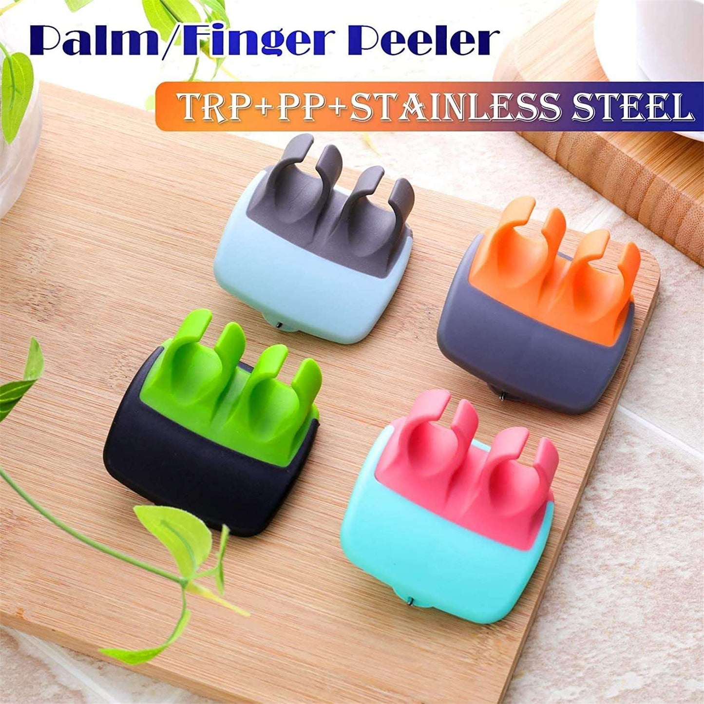 Hand Palm Peeler Fruit Hand Vegetable Peeler Potato With Rubber Finger Grip Kitchen Cooking Tool Cucumber - LootFaat
