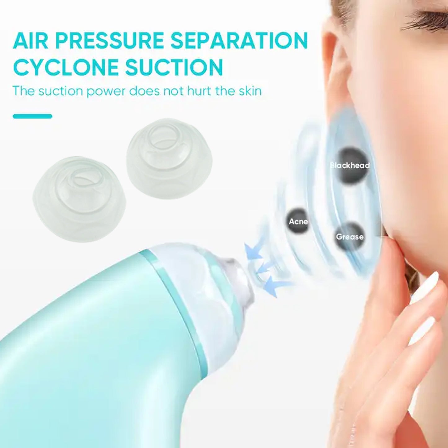 Vacuum Blackhead Machine Reduce Spot Mini Handheld Lifting Massage Facial Blackhead Remover For Skin Care (1 Pc) - LootFaat
