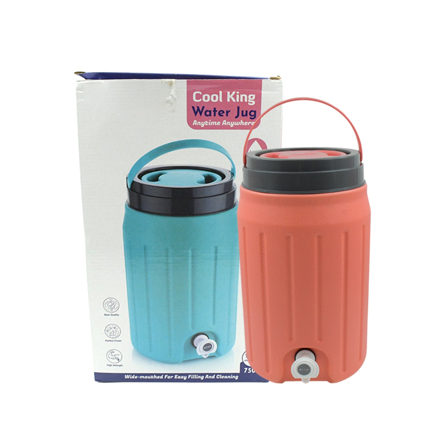 Insulated Plastic Water Rover Jug With A Sturdy Handle Water Jug Camper With Tap Plastic Insulated Water Water Storage Cool Water Storage For Home Travelling (2500ml 7500ml 12000ml) - LootFaat