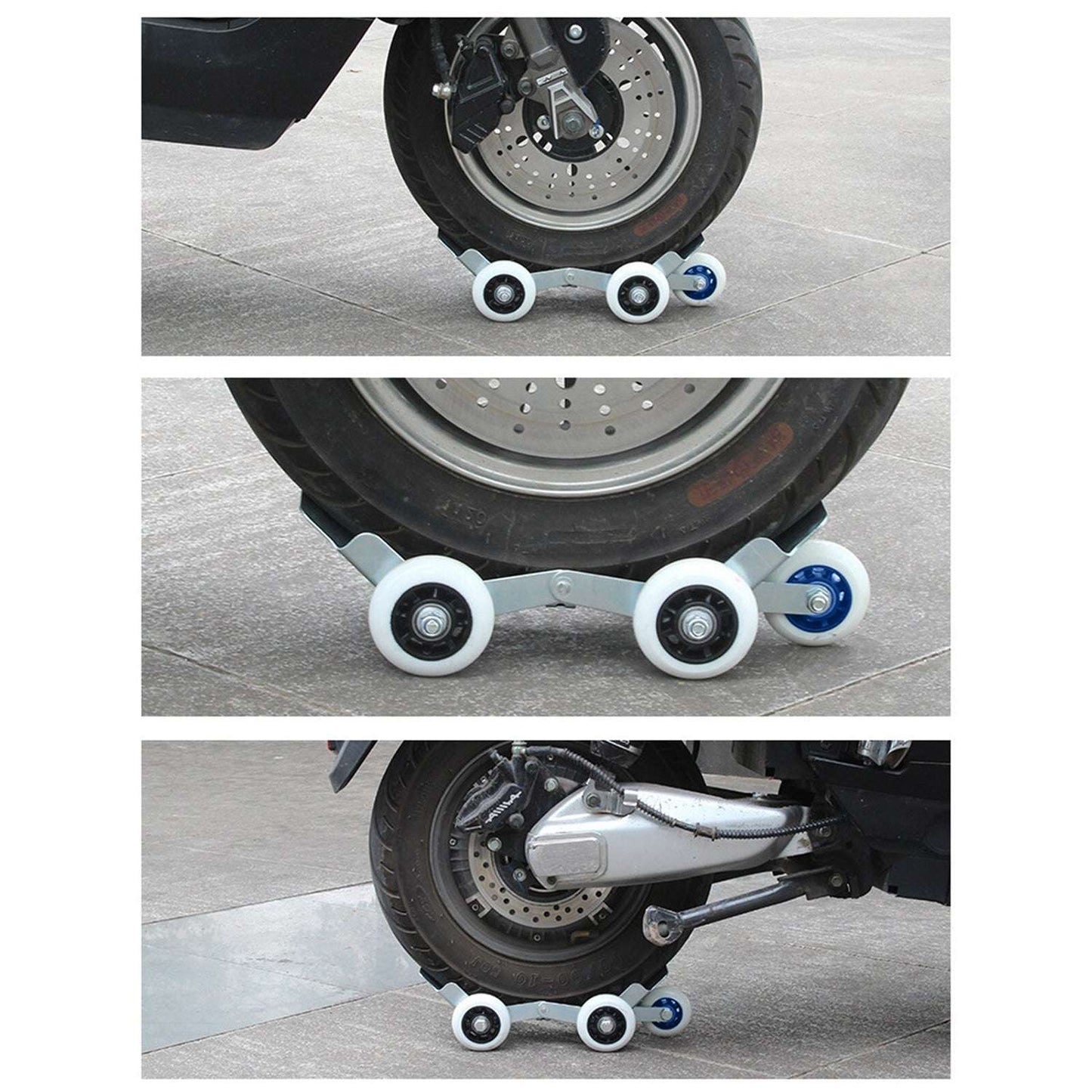 Universal Scooter Parking Roller Stand with Heavy-Duty Wheels