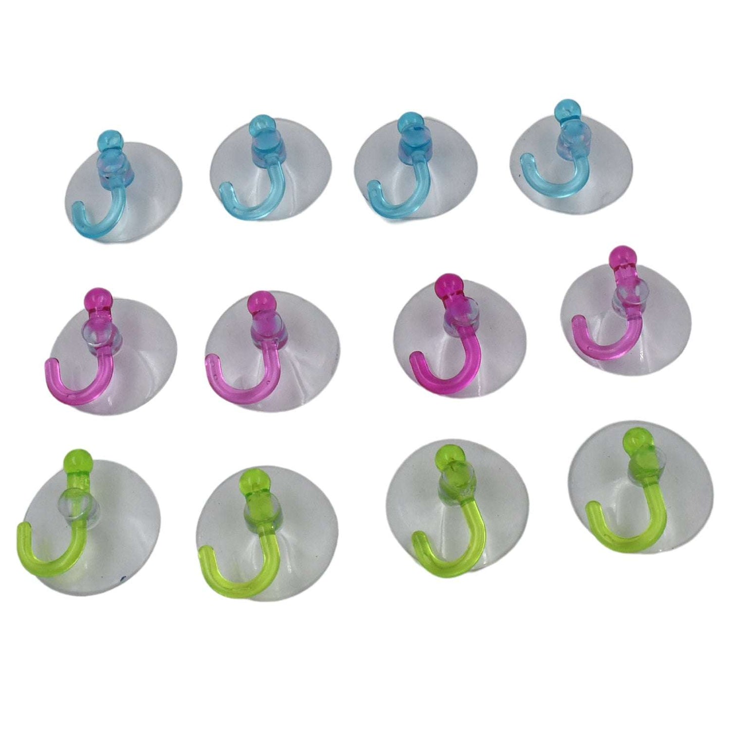 Transparent Rubber Vacuum Sucker Hooks Hanger Strong Suction Cup (12 Pc) - LootFaat