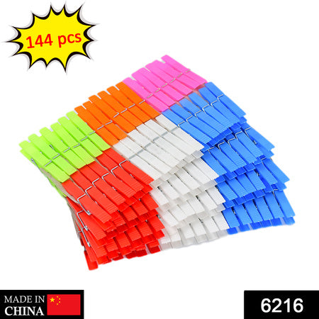 Multi Purpose Plastic Clothes Clips For Cloth Drying Clips (Set Of 144pc) - LootFaat