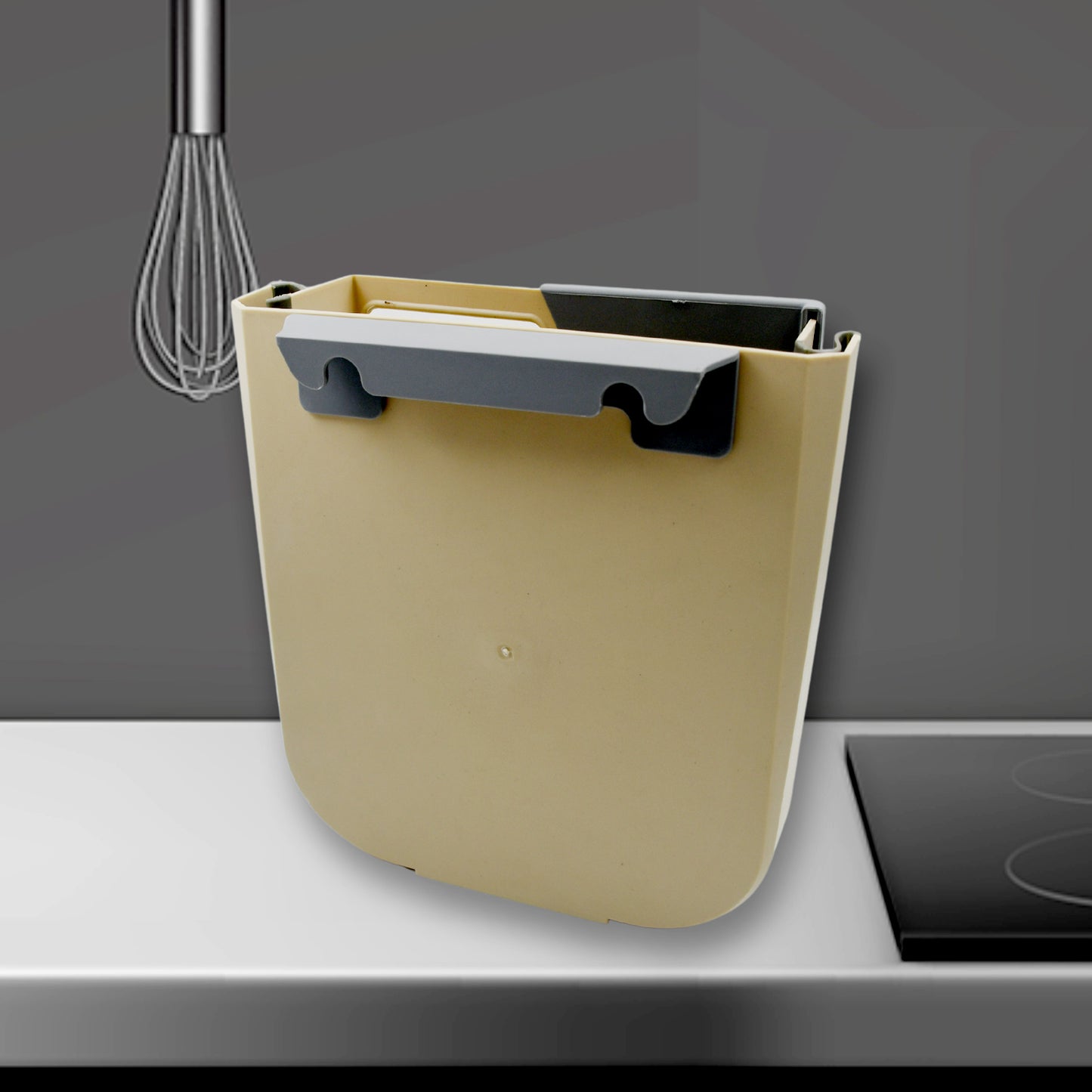 Hanging Trash Can For Kitchen Cabinet Door Small Collapsible Foldable Waste Bins Hanging Trash Holder For Bathroom Bedroom Office Car Portable - LootFaat