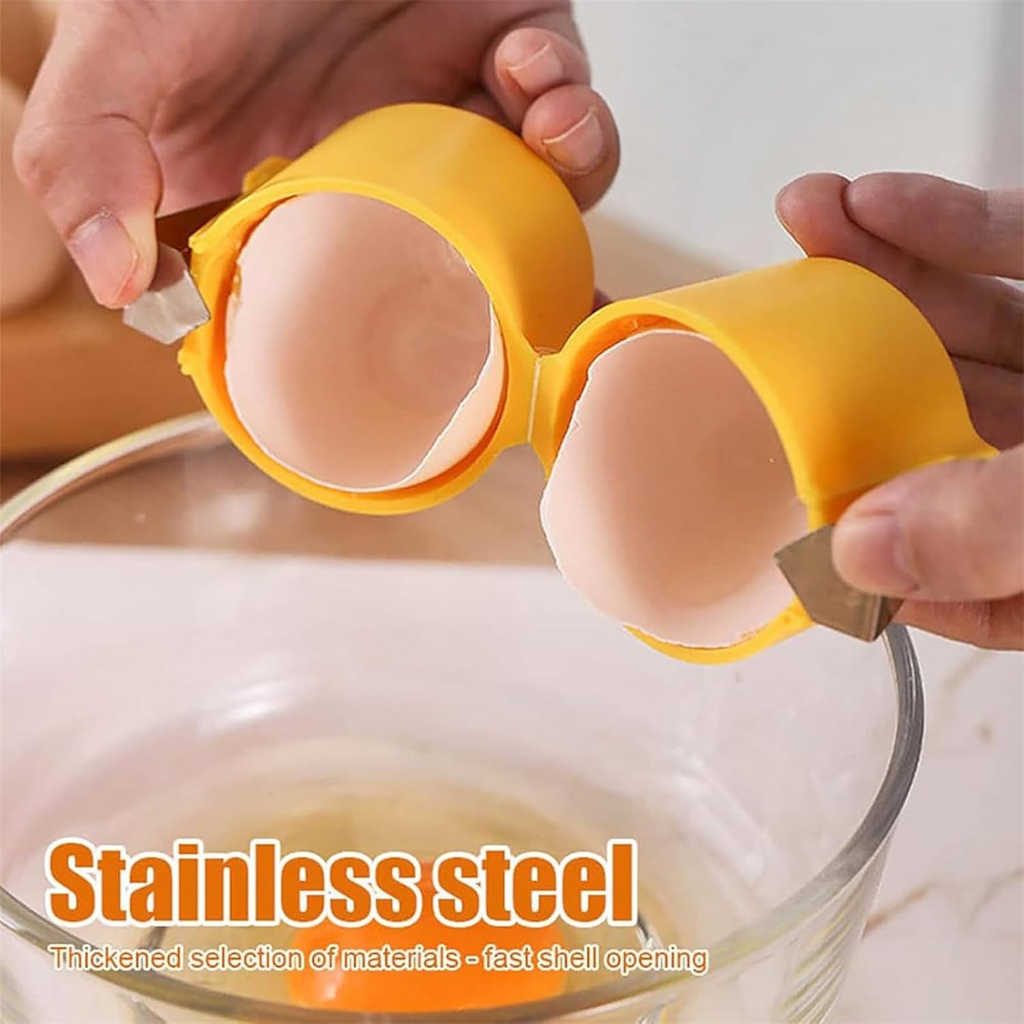 Egg Shell Opener Egg Cracker Tool For Raw Eggs Handheld (1 Pc) - LootFaat