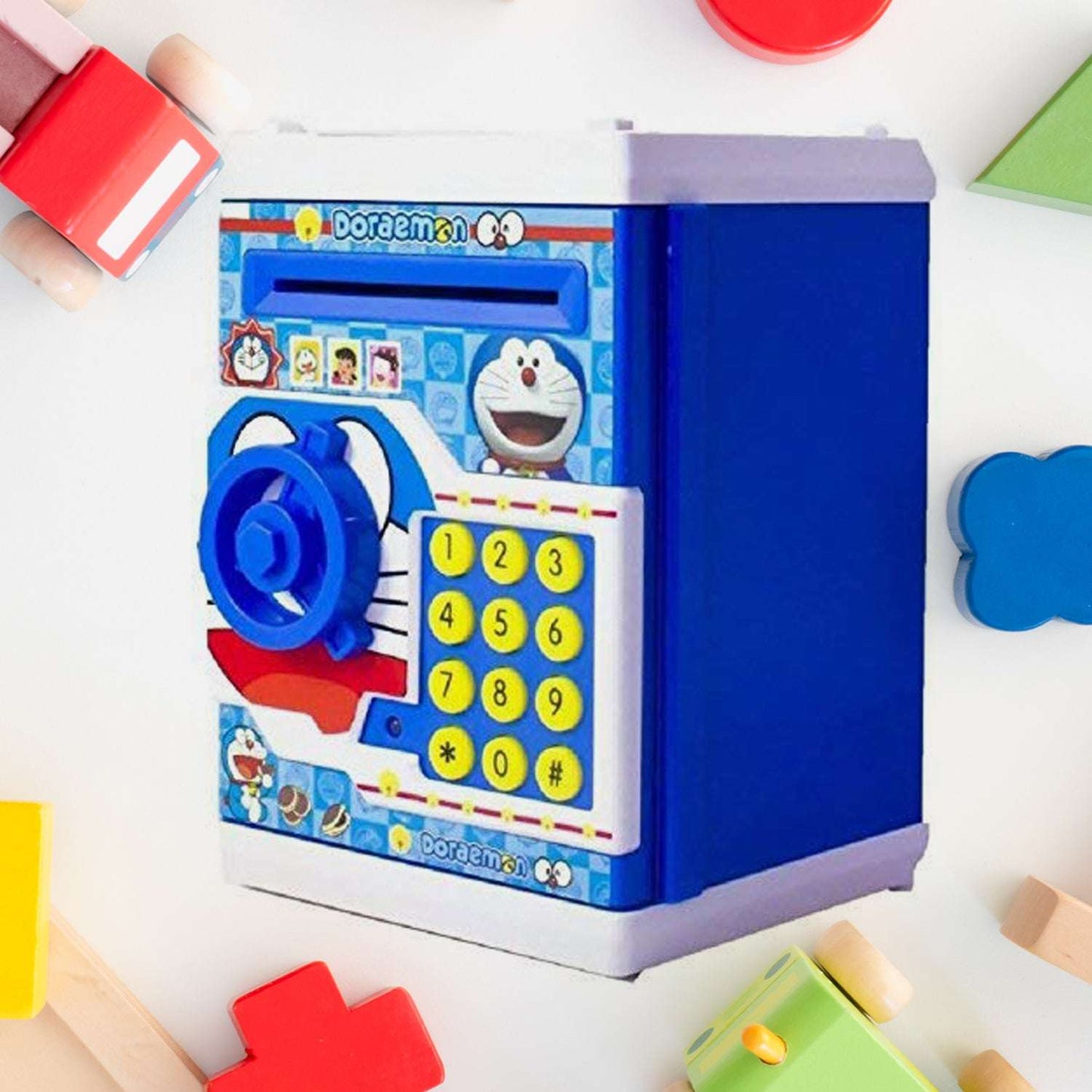 Money Safe Atm Kids Piggy Savings Bank With Electronic Lock Piggy Bank Atm With Password Cartoon Piggy Bank For Kids - LootFaat