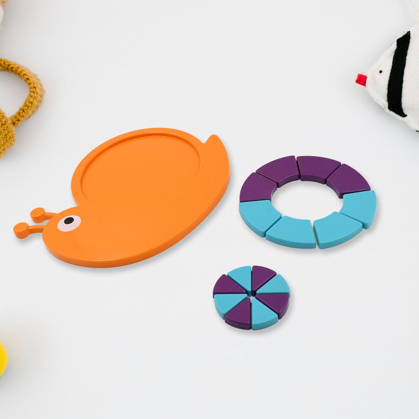 Toys Snail Puzzle Kids Mini Travel Puzzle Games Pre School Toys Develops Motor Reasoning Skills Stem Educational Toy Birthday Gifts 3 - 6 Year Kids Brain Games For Kids Building Blocks For Kids (Mix Color) - LootFaat