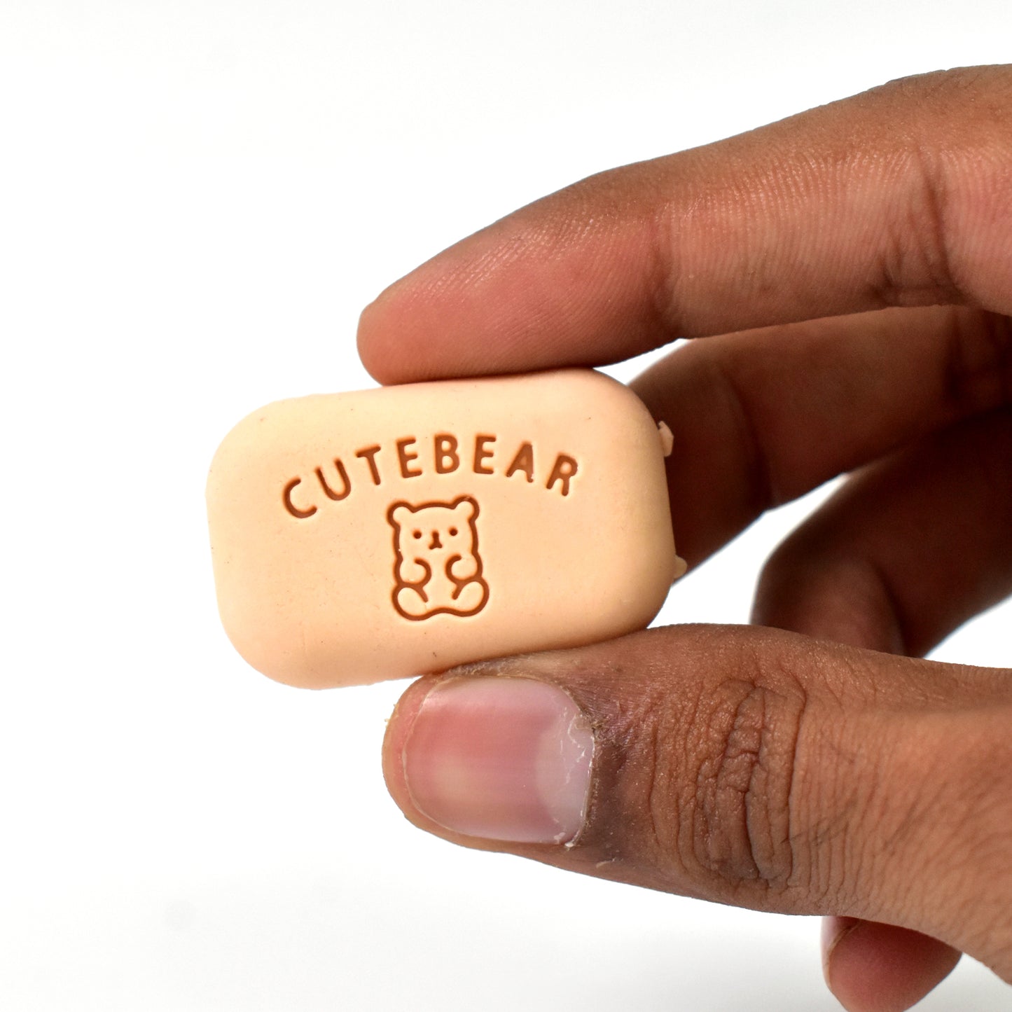Cute Soap Shaped Erasers With Plastic Case (1 Pc With Case) - LootFaat
