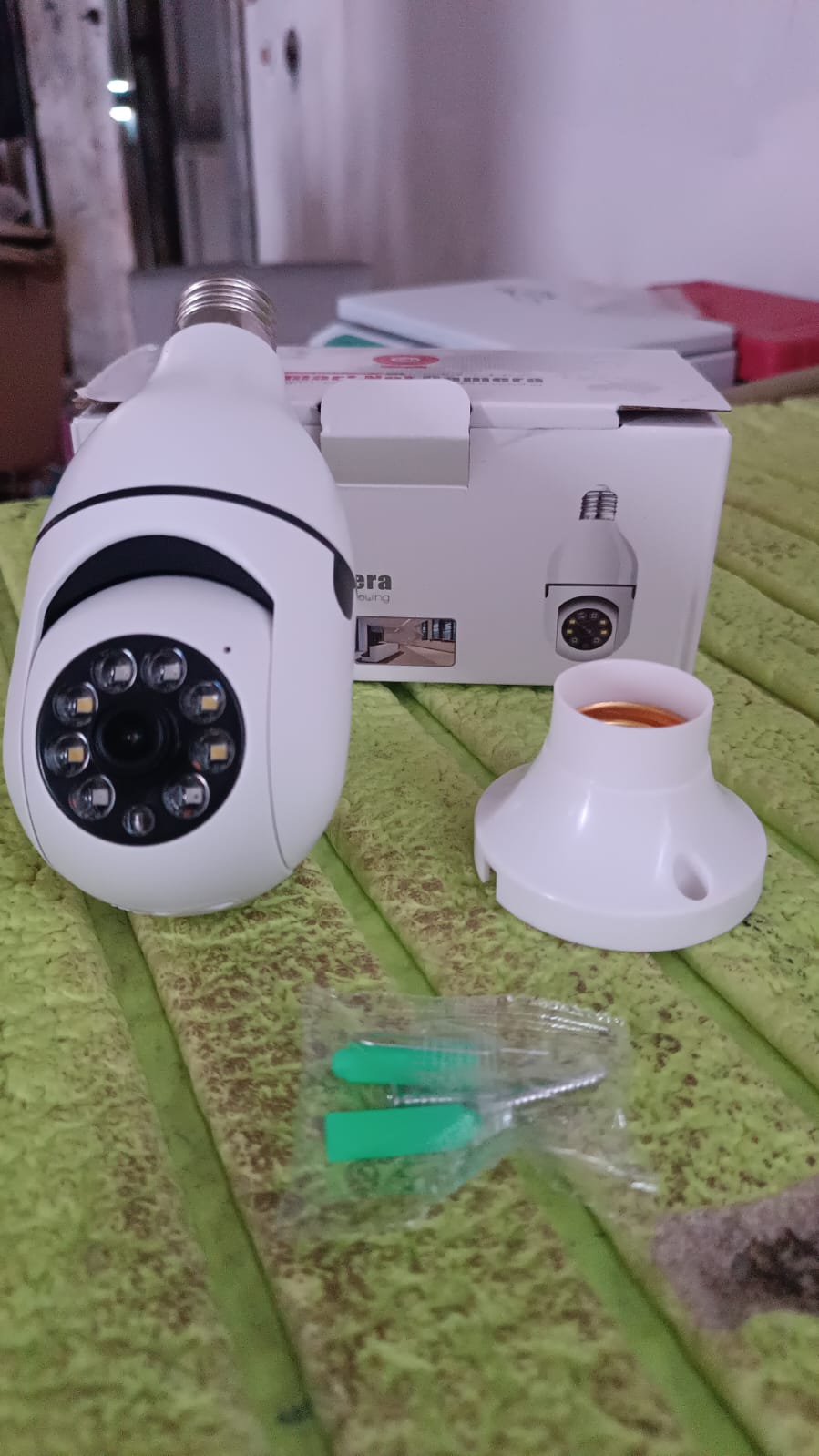 V380 Pro Fisheye 360 Degree Panoramic Wireless Wifi Ip Cctv Security Camera (Pack Of 1) - LootFaat