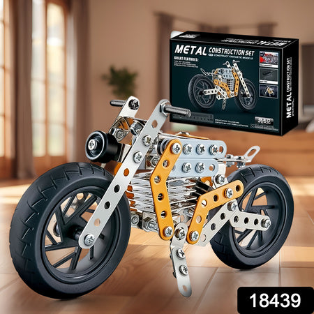 Metal Diy Bike Building Blocks For Kids (Bike 162 Pc Of Bike Tool 1 Set) - LootFaat