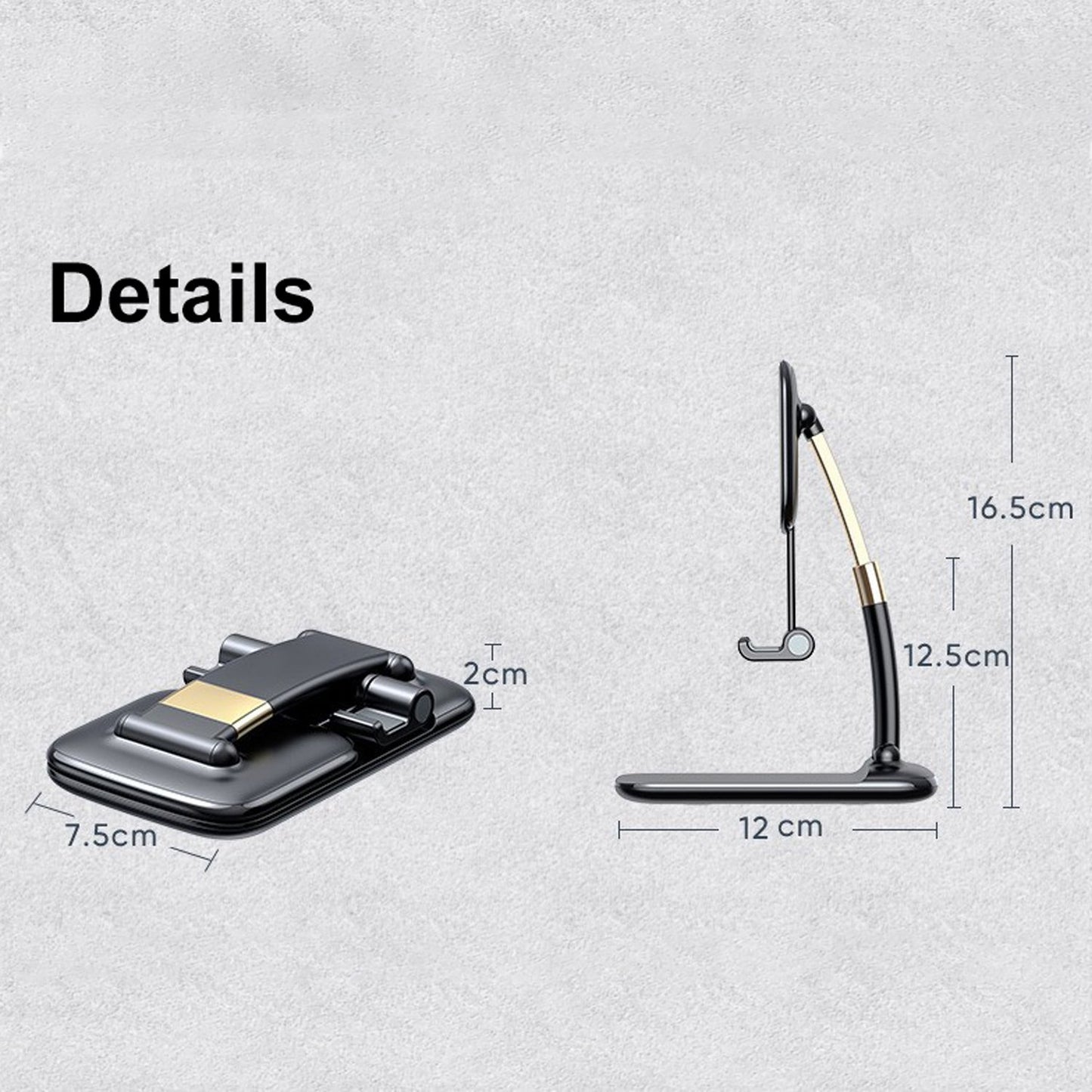 Phone Holder For Table Foldable Universal Mobile Stand For Desk - LootFaat