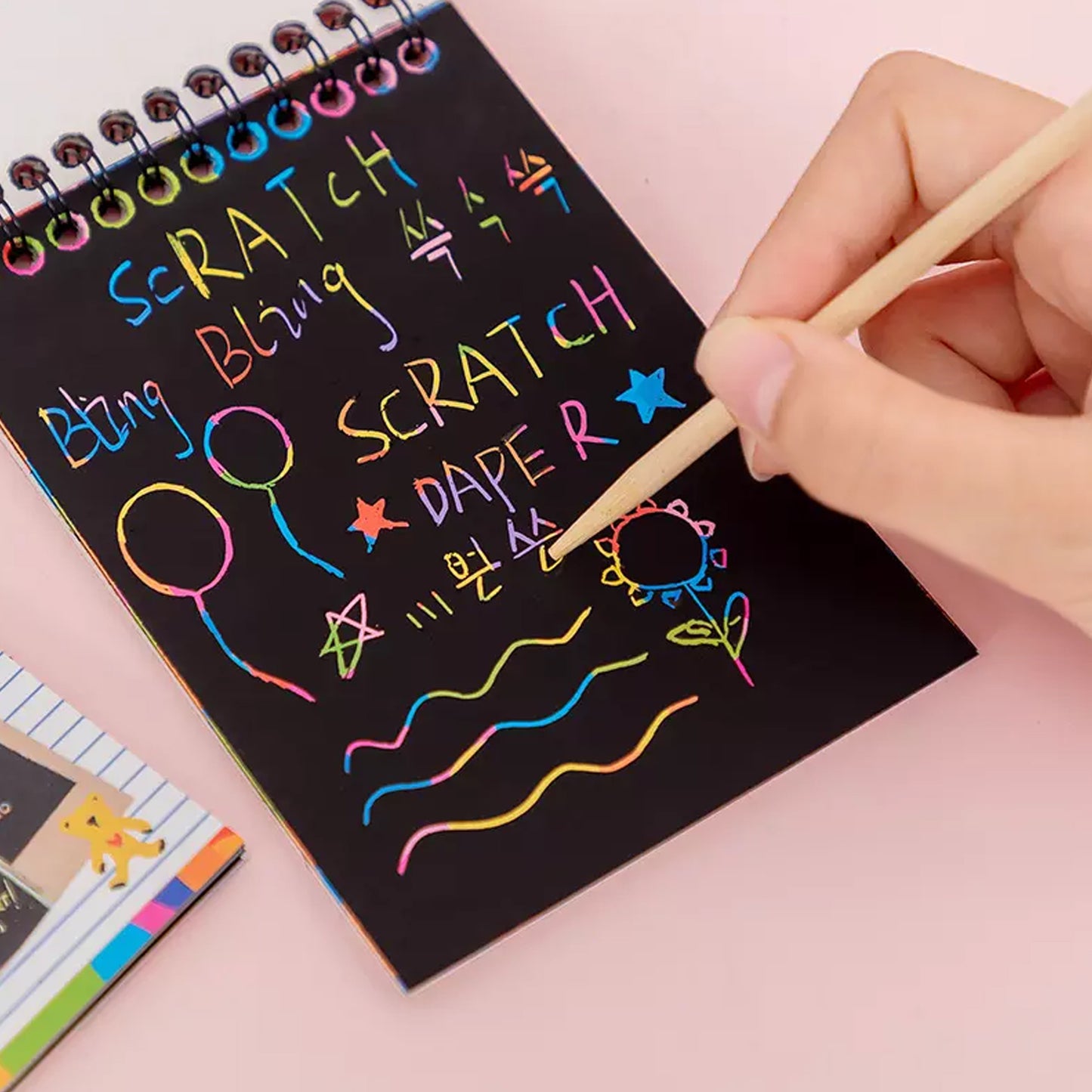 Crafts Rainbow Art Scratch Paper Book Sheets 10 Page ( Pack Of 1 ) - LootFaat