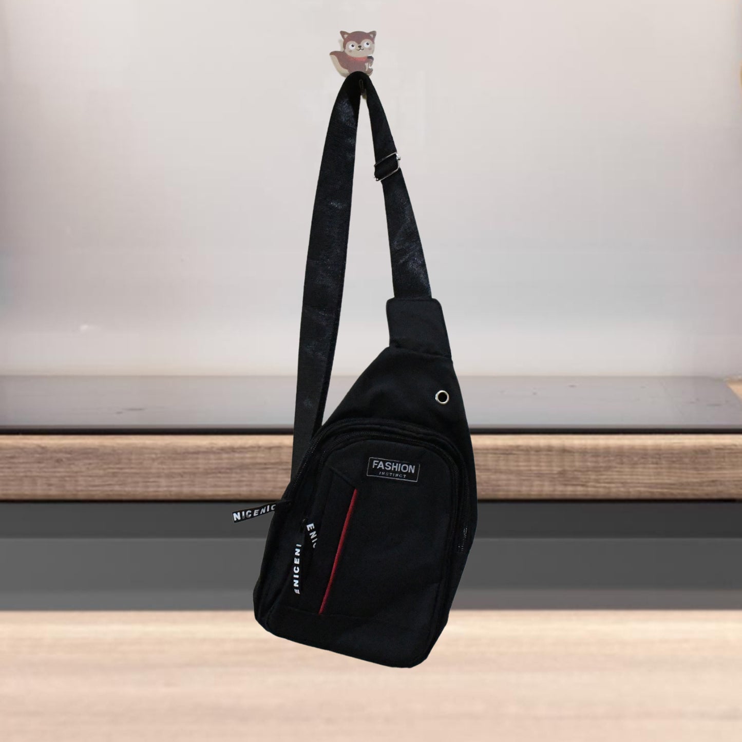 Waterproof Anti Theft Cross-body Fanny Pack Waist Bag Shoulder Bags Chest Men Casual Fashion Usb Charging Earphone Hook Sling Travel Bag (1 Pc) - LootFaat