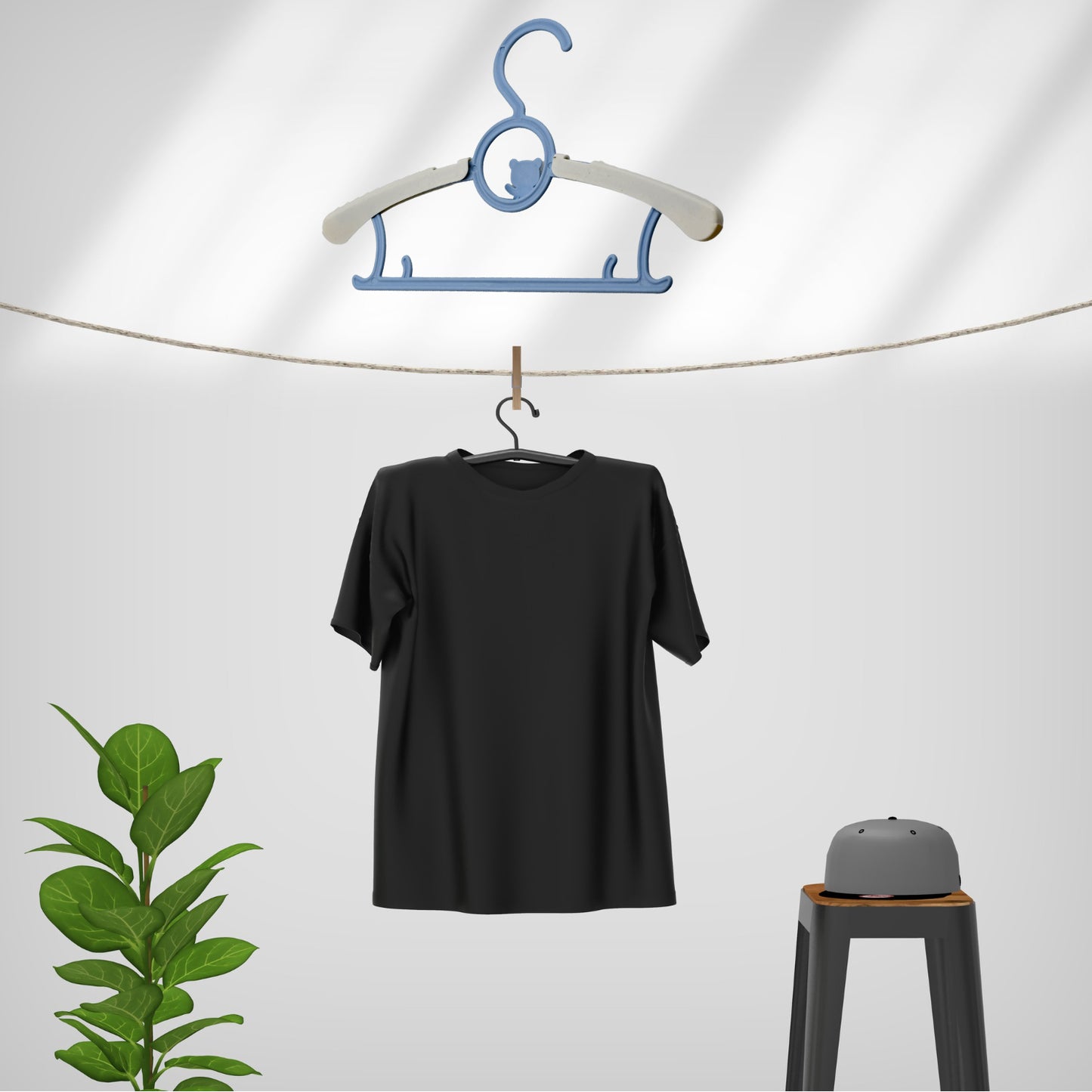 Large Dress Hanger Plastic Adjustable Child Plastic Hangers Space Saving Lightweight Hangers For Clothes Coat Shirt Closet Cloth Hangers Ideal (5pc) - LootFaat