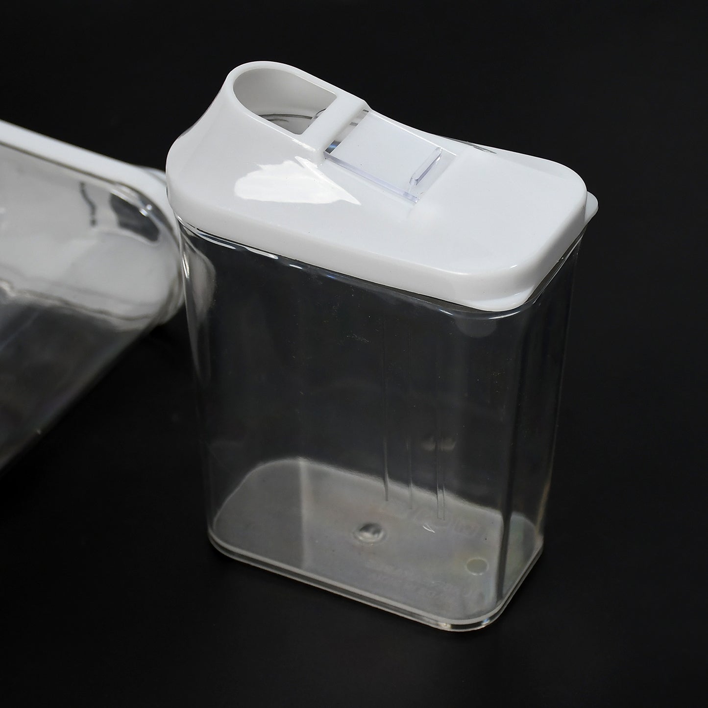 Kitchen Storage Jars Container Set 3pc Transparent Jar Set For Home Kitchen Use - LootFaat