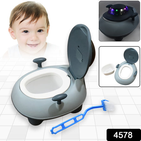 Baby Portable Lighting Music Toilet Baby Potty Training Seat Baby Potty Chair For Toddler Boys Girls Potty Seat For 1+ Year Child - LootFaat
