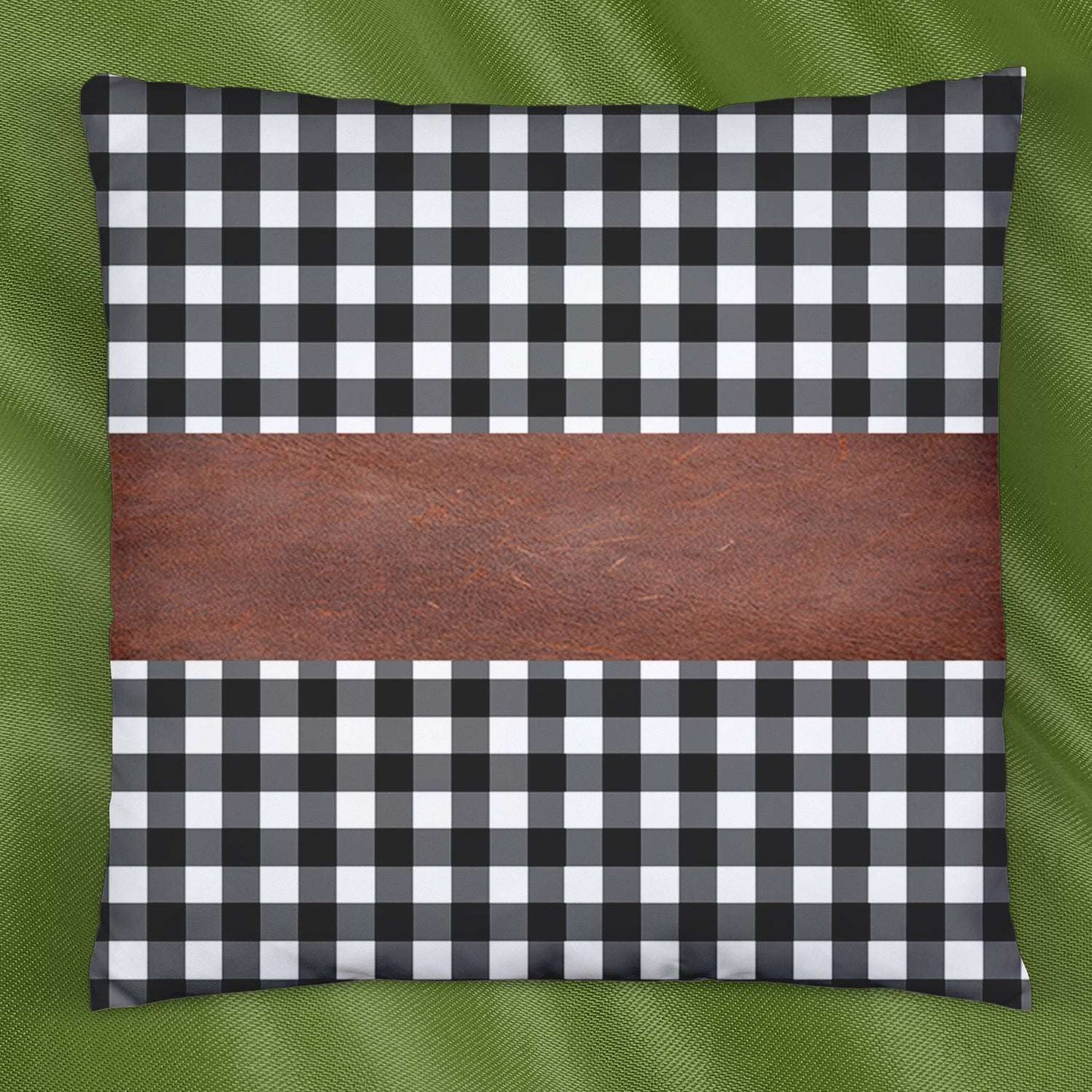 Pillow Covers Leather Cotton Cushion Covers (15 15 Inch 1 Pair 2 Pc) - LootFaat