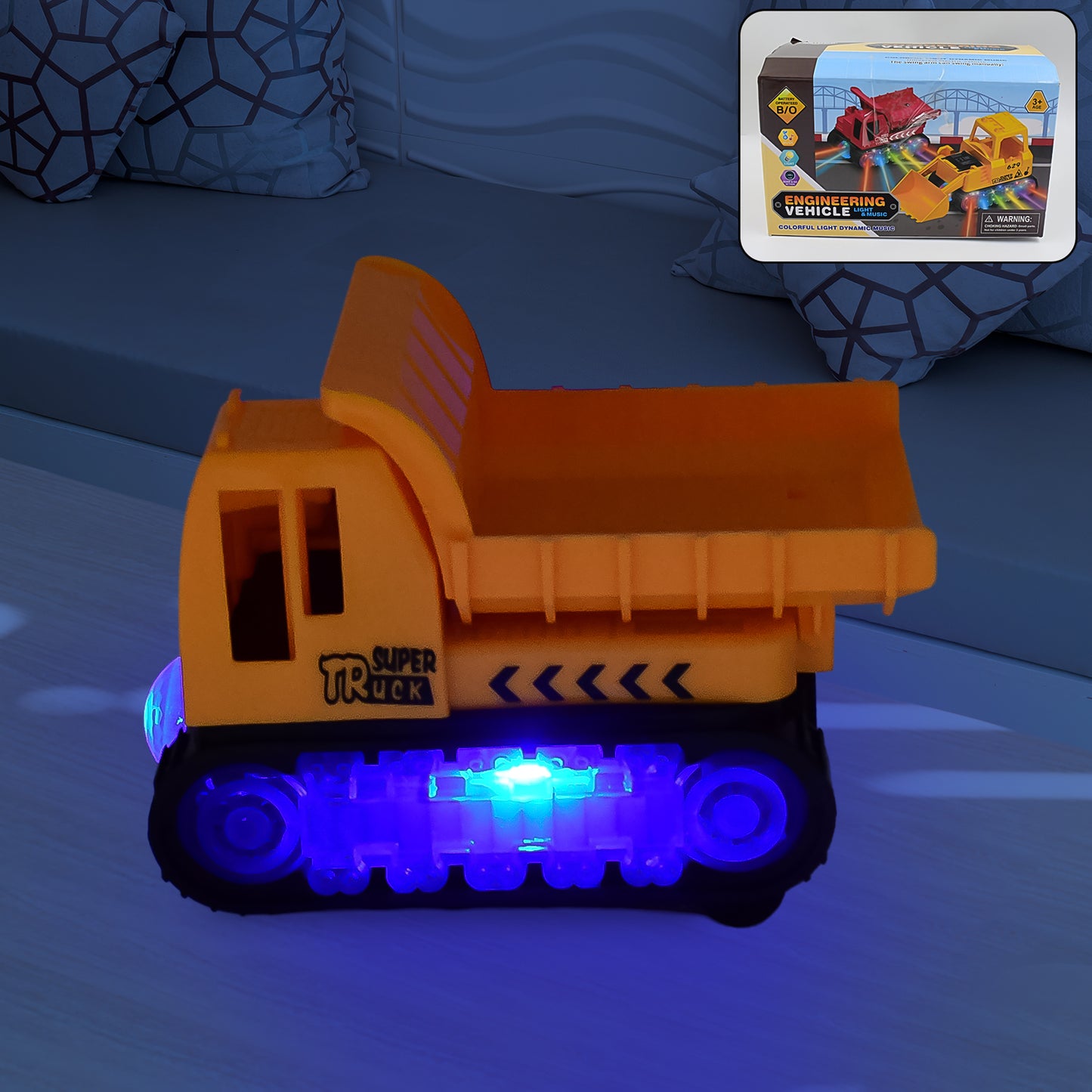 Engineering Vehicletoys For Kids - Self-driving Super Dump Truck Toy Self-driving Trucks Engineering Truck Electric Vehicle Toys Boys Birthday Gift Toys (1 Pc) - LootFaat